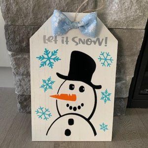 Christmas sign decor wood